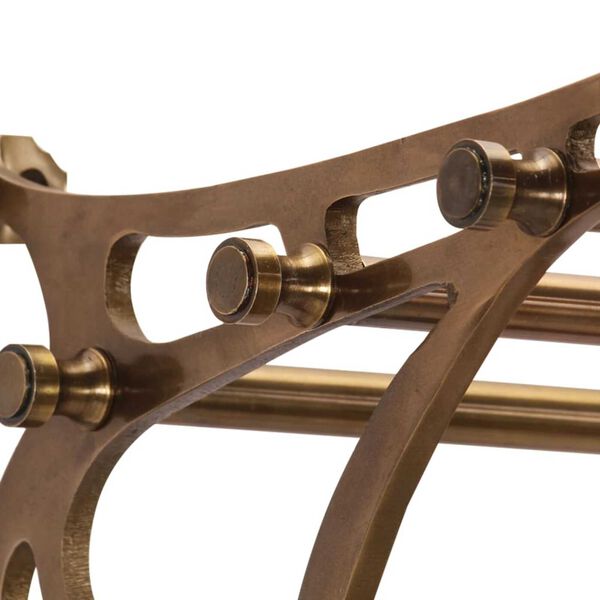 vidaXL Bagagehylla med klädhängare väggmonterad aluminium