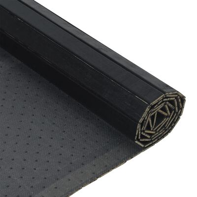 vidaXL Matta rektangulär svart 70x400 cm bambu
