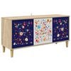 vidaXL TV-sk&aring;p MAINZ 102 x 33 x 50 cm Sonoma-ek Konstruerat tr&auml;