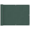 vidaXL Balkong Sk&auml;rm 75 x 200 cm PU-belagt oxford alu Rektangul&auml;r