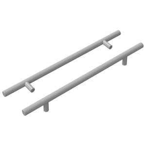 vidaXL Sk&aring;phandtag 2 pcs Silver 300 mm Rostfritt st&aring;l