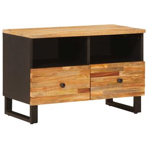 vidaXL TV-sk&aring;p med lagring Brun 70 x 33 x 46 cm Massivt mangotr&auml;
