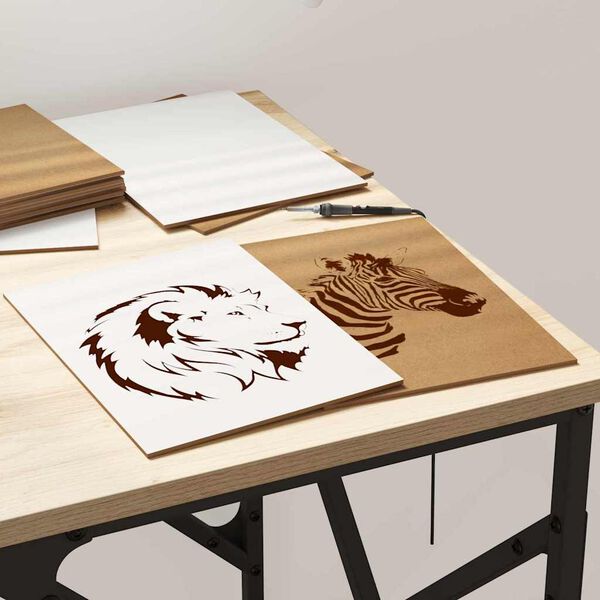 vidaXL Dekorpaneler 12 pcs Vit 21 x 30 x 0,27 cm Konstruerat tr&auml;