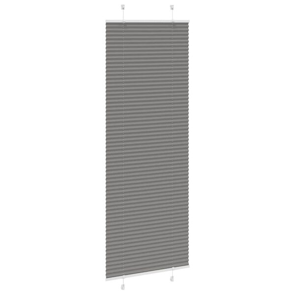 vidaXL Plisserad persienn antracit 80x200cm tyg bredd 79,4cm polyester