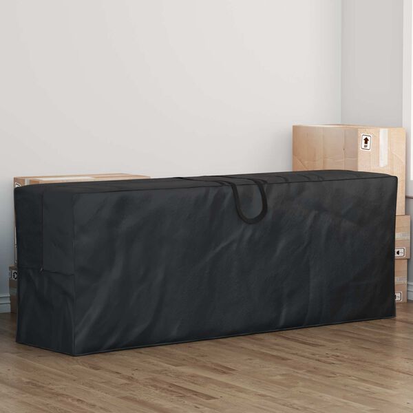 vidaXL Utomhus F&ouml;rvaringsv&auml;ska Svart 175 x 55 x 75 cm 210D Oxford Tyg