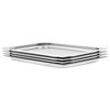 vidaXL Gastronormkantiner 4 st GN 1/1 20 mm rostfritt st&aring;l