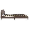 vidaXL Bed Frame "Dover" Brown 200x200 cm Faux Leather