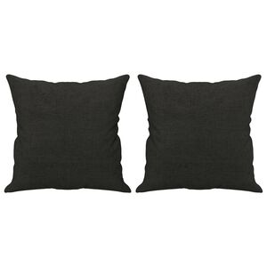 vidaXL Prydnadskuddar 2 st svart 40x40 cm tyg