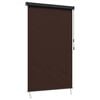 vidaXL Rullgardin Brun 80 x 250 cm Tyg och Aluminium