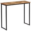 vidaXL Konsolbord massivt &aring;tervunnet teaktr&auml; 90x30x76 cm
