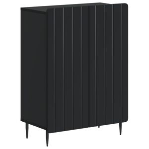 vidaXL Badrumsskrubb ZWOLLE Svart 59,5 x 31 x 79,5 cm Konstruerat tr&auml;