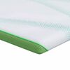 vidaXL Madrasskydd Vit och gr&ouml;n 200 x 200 cm Jacquard tyg