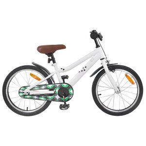 vidaXL Barncykel 18 Tum f&ouml;r 5-7 &aring;r gamla Vit