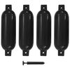 vidaXL St&ouml;tf&aring;ngare f&ouml;r b&aring;t 4 st svart 51x14 cm PVC