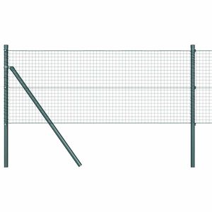 vidaXL Svetsat tr&aring;dgaller markf&auml;ste 50 x 0,6 m PVC-belagda st&aring;l Gr&ouml;n