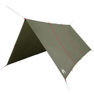 vidaXL Tarp olivgr&ouml;n 451x420 cm vattent&auml;t
