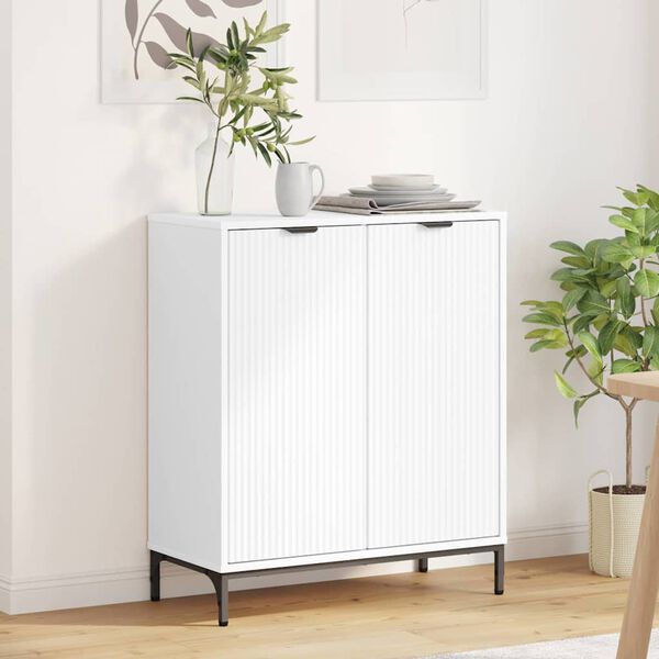 vidaXL Sideboard Vit 69,5 x 33 x 82 cm Konstruerat tr&auml;