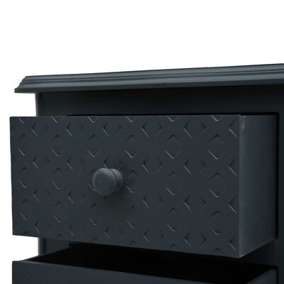 vidaXL Nattduksbord grå 43x32x65 cm MDF