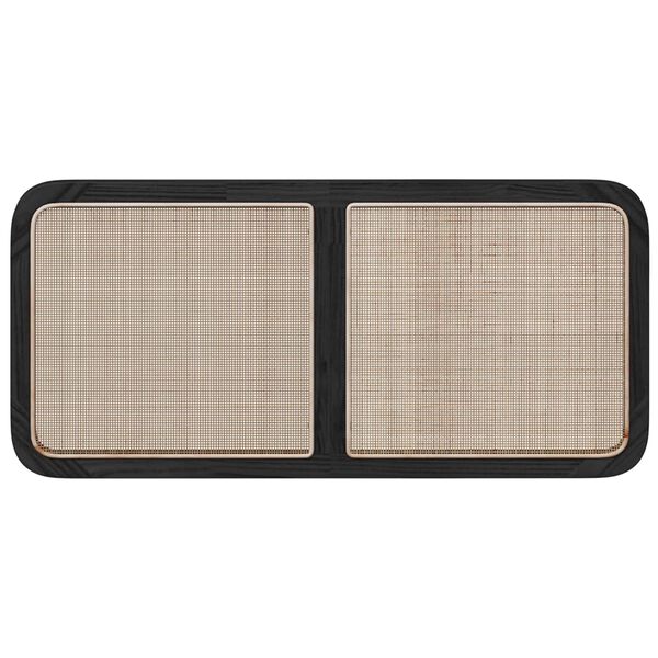 vidaXL Huvudgavel med huvudgavel Svart 120 x 55 x 3 cm Rotting