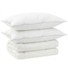vidaXL T&auml;cke och kudde set 3 st 200 x 200 cm 4 &aring;rstider 300 GSM Ull