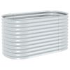 vidaXL Odlingsl&aring;da upph&ouml;jd galvaniserat st&aring;l 160x80x81 cm silver