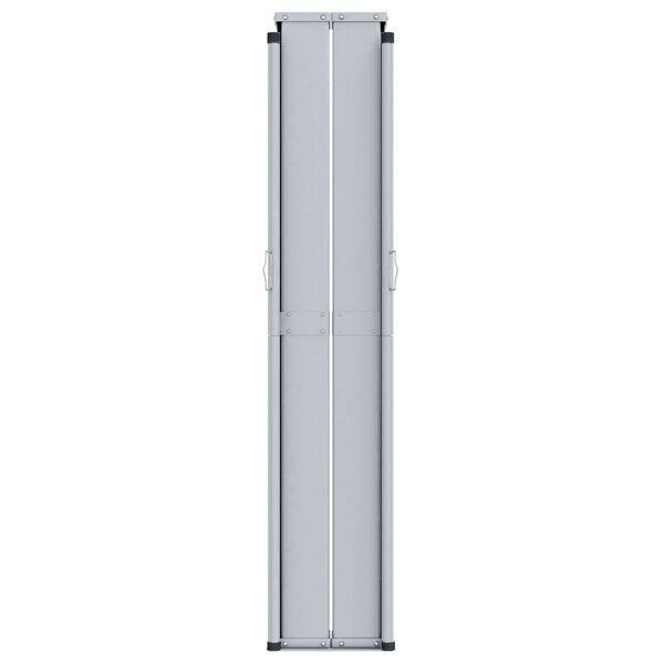 vidaXL Infällbar sidomarkis svart 160x1000 cm