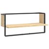 vidaXL V&auml;gghylla med st&aring;ng sonoma-ek 65x25x30 cm