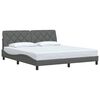 vidaXL Bed Frame without Mattress Dark Grey 180x200 cm Fabric