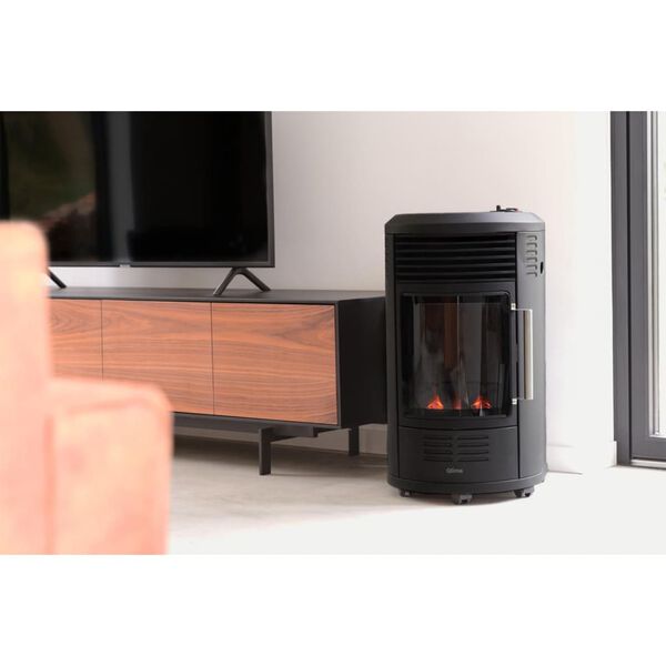 Qlima 2-i-1 Gasolv&auml;rmare GH 8034 3,4 kW svart