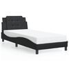 vidaXL Bed Frame with LED without Mattress "Zadar" Black 100x203 cm