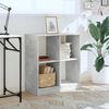 vidaXL Bokhylla betonggrå 68,5x32x75 cm konstruerat trä