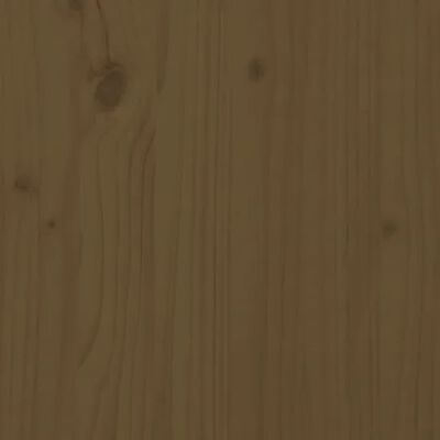 vidaXL Sängram honungsbrun massivt trä 140x200 cm