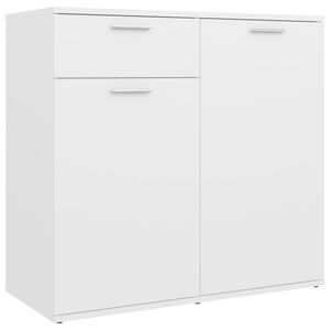 vidaXL Sk&aring;p vit 80x36x75 cm konstruerat tr&auml;
