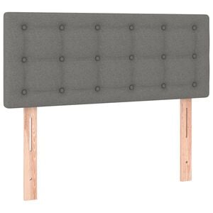 vidaXL S&auml;nggavel m&ouml;rkgr&aring; 80x5x78/88 cm tyg