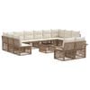 vidaXL Tr&auml;dg&aring;rdsoffset 13 pcs Beige konstrotting