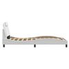 vidaXL Bed Frame "Viana" without Mattress White 100x203 cm Faux Leather
