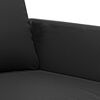 vidaXL 3-sitssoffa svart 180 cm konstl&auml;der