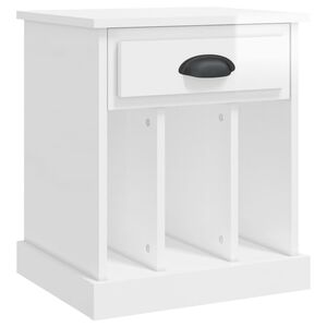 vidaXL S&auml;ngbord vit h&ouml;gglans 43x36x50 cm
