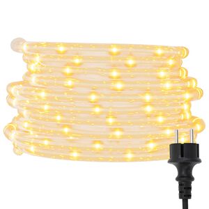 vidaXL Ljuslina med replampor Varmvit 100 m PVC