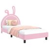 vidaXL Barns&auml;ngram med s&auml;nggavel Rosa 90 x 200 cm PU