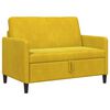 vidaXL Soffa med f&ouml;rvaring Gul 122 x 78 x 87 cm Polyester