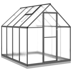 vidaXL V&auml;xthus med ram antracit 224x169x202 cm aluminium