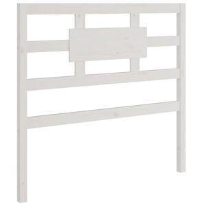 vidaXL S&auml;nggavel vit 95,5x4x100 cm massiv furu