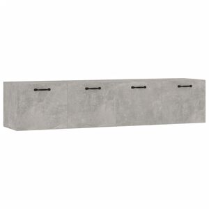 vidaXL V&auml;ggsk&aring;p 2 st betonggr&aring; 60x36,5x35 cm konstruerat tr&auml;