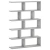 vidaXL V&auml;gg hylla Betonggr&aring; 70 x 17 x 101 cm Konstruerat tr&auml;