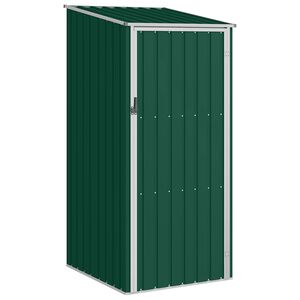 vidaXL Tr&auml;dg&aring;rdsskjul gr&ouml;n 87x98x159 cm galvaniserat st&aring;l