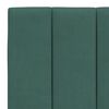 vidaXL Bed Frame with LED without Mattress "Hanko" Dark Green 140x200 cm Velvet