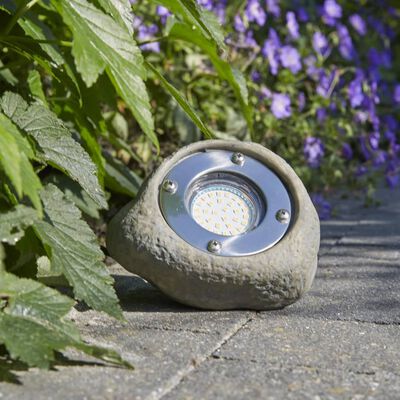 Luxform Trädgårdslampa LED Tatra sten grå