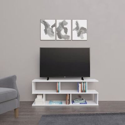 Homemania TV-bänk Su 120x29,6x45 cm vit