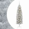vidaXL Smal konstgjord julgran med julkulor 180 cm 300 LED-lampor